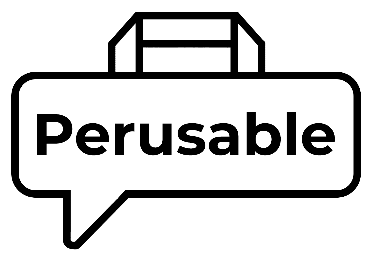 Perusable logo